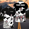 BlueJose Darts Funny Holstein Cow Cartoon Personalized Name Shirt