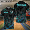 BlueJose The Thunder and Bowling Personalized Name, Team Name 3D Shirt (4 Colors)