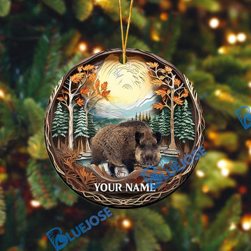 Custom Boar Customized Hunting Shape Acrylic Ornament