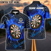 BlueJose Darts Thunder Hexagon Pattern Personalized Name, Team Name 3D Shirt (4 Colors)