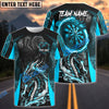 BlueJose Darts Angry Dragon Multicolor Options Personalized Name Shirt (4 Colors)