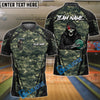 BlueJose Bowling And Pins Reaper Camo Squad Customized Name 3D Shirt (6 Colors)