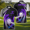 BlueJoses Flame Golf Tornado Pattern Customized Name 3D Shirt (4 Colors)