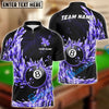 BlueJose Billiards Ball 8 Breath Of Ice Personalized Name, Team Name Shirt (6 Colors)