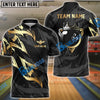 BlueJose Bowling Golden Crown Customized Name 3D Shirt (4 Colors)