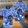 BlueJose Bowling and Pins Tiger Fight Personalized Name, Team Name 3D Shirt (4 Colors)