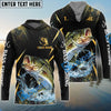 Bluejose Bass Fishing Golden With Skinfish Pattern Custom Name & Team Name 3D Shirts