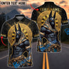 BlueJose Darts Anubis Egyptian Gold Mystic Design Multicolor Options Personalized Name Shirt (6 Colors)