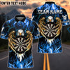 BlueJose Darts Fire Eagle Multicolor Options Personalized Name Shirt (4 Colors)