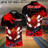 BlueJose The Dragon & Fire and Bowling Personalized Name, Team Name 3D Shirt (5 Colors)