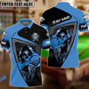 BlueJose Darts Fire Flame Skull Personalized Name, Team Name 3D Shirt (4 Colors)