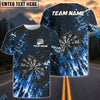 BlueJose Darts Dark Grunge Multicolor Options Personalized Name Shirt (4 Colors)