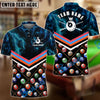 BlueJose Billiards Thunder Pattern Personalized Name, Team Name 3D Shirts