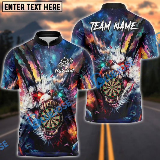 BlueJose Darts Savage Beast Dartboard Personalized Name, Team Name 3D Shirt