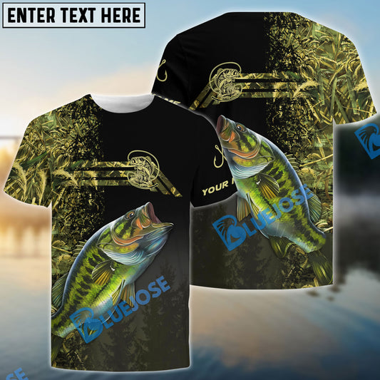 BlueJose Custom Largemouth Bass Fishing Camouflage Shirt