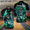 BlueJose Bowling And Pins Versus Kong Customized Name 3D Shirt (4 Colors)