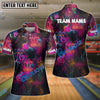 BlueJose Bowling Neon Cat Customized Name, Team Name 3D Shirt