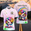 BlueJose Darts Cute Angry Unicorn Rainbow Dartboard Personalized Name Shirt