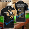 BlueJose Billiards Golden Flag Personalized Shirt For Ravann Murphy