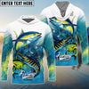 Bluejose Tuna Mahi-Mahi Wahoo  Offshore Fishing Tropical Fish Art Custom Name & Team Name 3D Shirts