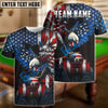 BlueJose Billiards Ball 8 American Eagle Customized Name, Team Name 3D Shirt
