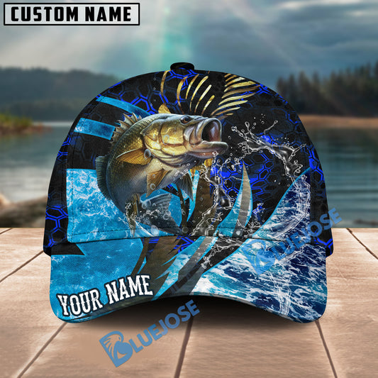BlueJose Fishing Tailored Tides Pattern Personalized Cap (11 Breeds)