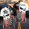 BlueJose Darts Punished Skull Flame Personalized Shirt (4 Colors)