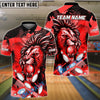 BlueJose The Tiger and Bowling Personalized Name, Team Name 3D Shirt (5 Colors)