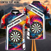 BlueJose Rainbow Dartboard Personalized Name Shirt
