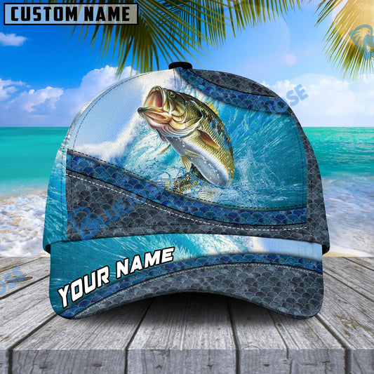 BlueJose Magic Bass Fishing Personalized Cap