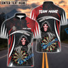 BlueJose Darts Skull Reaper Personalized Name, Team Name Shirt (4 Colors)