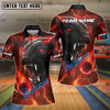 BlueJose Bowling And Pins Thunder Black Panther Customized Name, Team Name 3D Shirt (4 Colors)