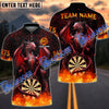 BlueJose Darts Blast Magma Dragon Personalized Name, Team Name 3D Shirt (4 Colors)