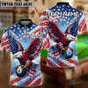 BlueJose Billiards 8 Ball USA Flag Eagle Personalized Shirt