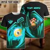 BlueJose Billiards New Rock 9 Ball Personalized Name, Team Name 3D Shirt