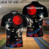 BlueJose Bowling And Pins Ninja Warrior Moon Customized Name 3D Shirt (4 Colors)