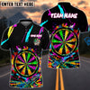 BlueJose Darts Color Splash Dartboard Graffiti Style Personalized Name, Team Name Shirt