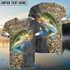 BlueJose Largemouth Bass Fishing Camo Personalized Shirt
