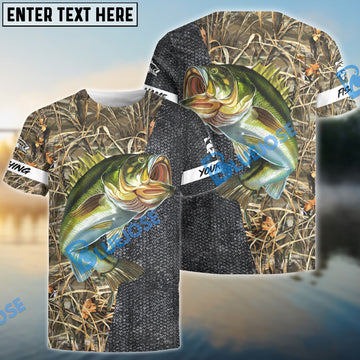 BlueJose Largemouth Bass Fishing Camo Personalized Shirt