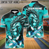 BlueJose The Tiger and Bowling Personalized Name, Team Name 3D Shirt (5 Colors)