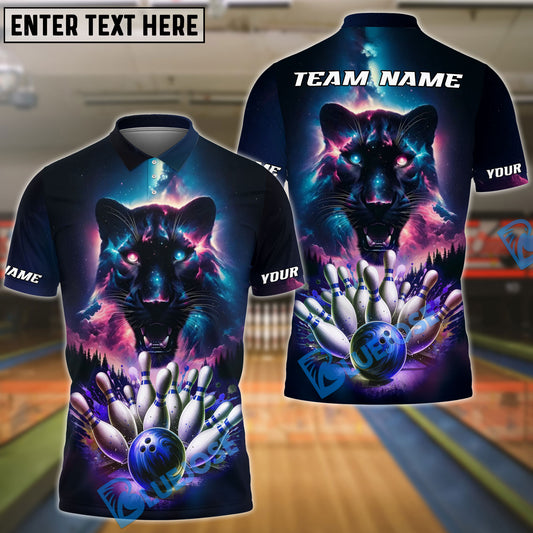 BlueJose The Panther and Bowling Personalized Name, Team Name 3D Shirt