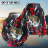 Bluejose Bass Fishing Red Thunder Custom Name & Team Name 3D Shirts