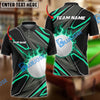 BlueJose Shockwave Golf Customized Name, Team Name 3D Shirts ( 4 Colors )