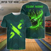 BlueJose Bowling And Pins X Factor Customized Name 3D Shirt (4 Colors)