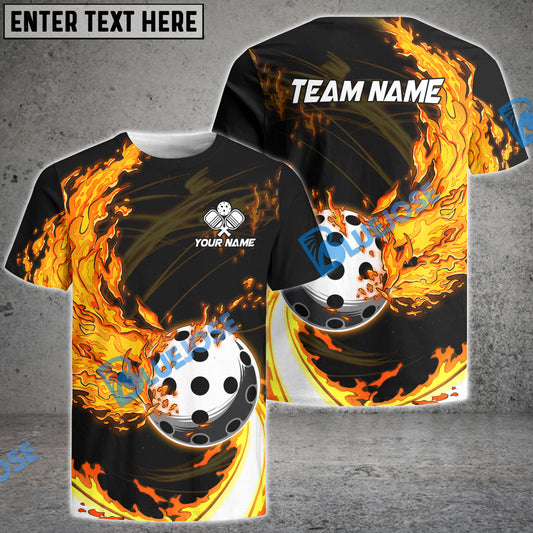 BlueJose Pickleball Breath Of Fire Personalized Name, Team Name Unisex Shirt