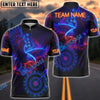 BlueJose Darts Eagle Neon Glow Personalized Name, Team Name Shirt (4 Colors)