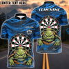 BlueJose Darts Grumpy Turtle Personalized Name, Team Name Unisex Shirt (4 Colors)