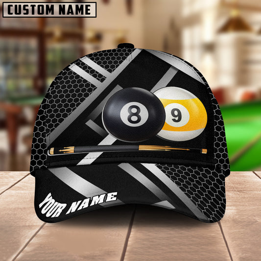 BlueJose Billiards Metalic Style Personalized Name Cap (4 colors)