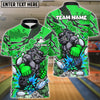 BlueJose Bowling And Pins Boxing Bulldog Explosion Cartoon Style Customized Name, Team Name 3D Shirt (4 Colors)