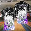 BlueJose Bowling and Diamond Pins Personalized Name, Team Name 3D Shirt